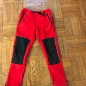 Topo designs Polartec Mens Red Fleece Pants Medium